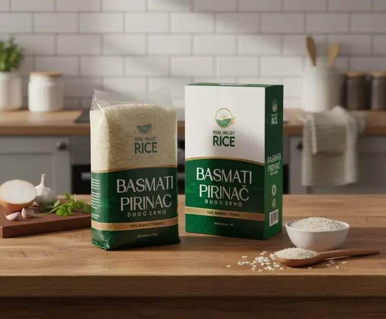 Real Valley Rice premium basmati rice retail packs